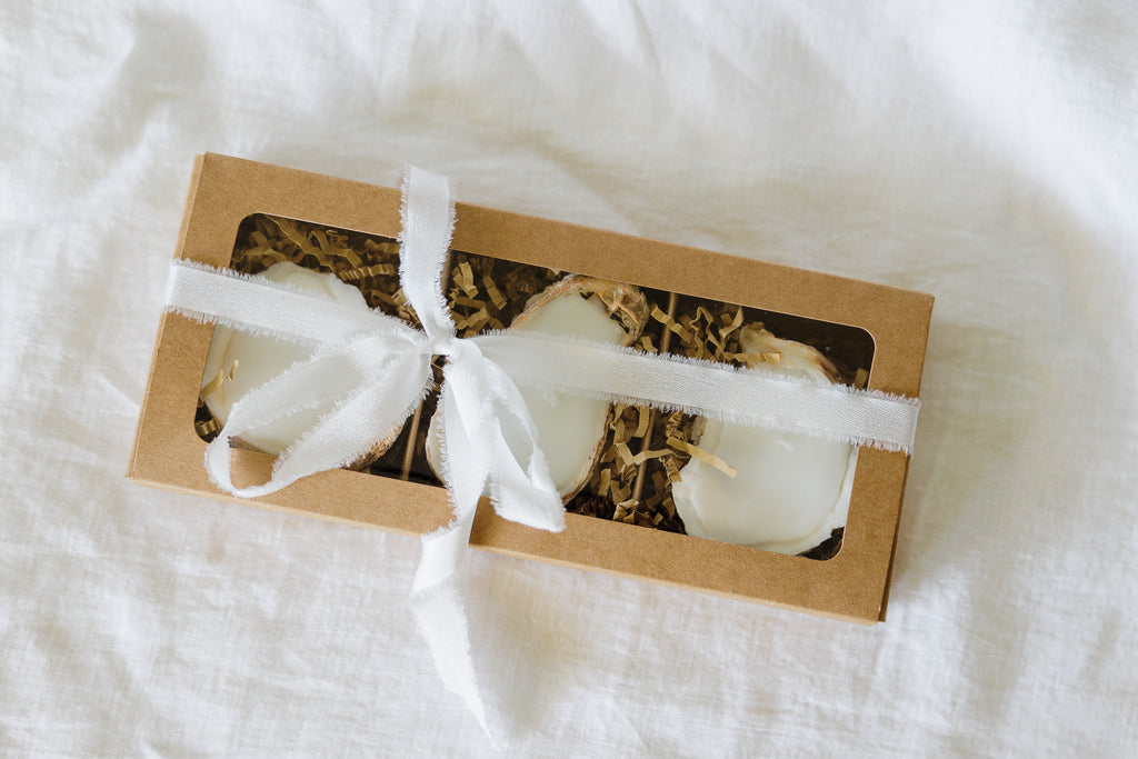 Oyster Shell Candles | Set of 3